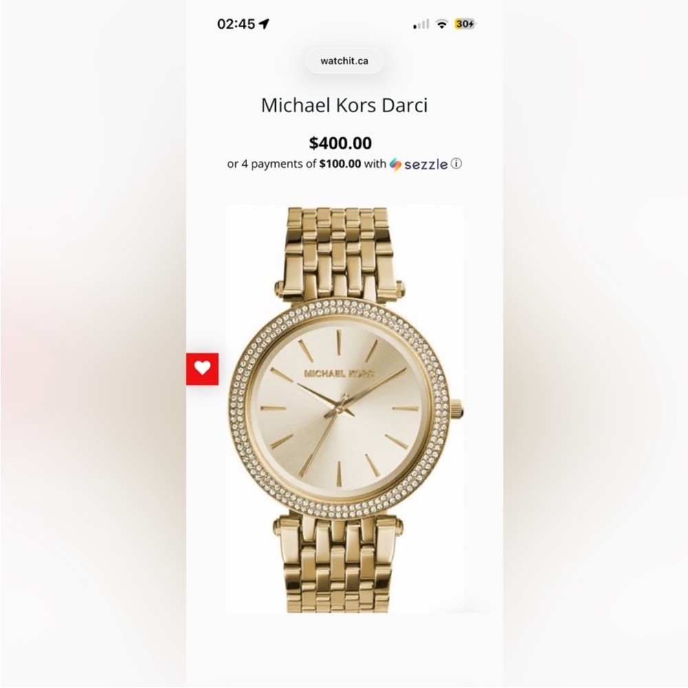 Michael KORS Gold Women's Watch (Read Description)